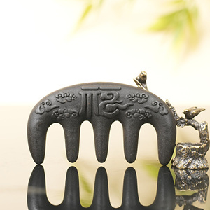 Handmade <b>Blended</b> Incense Beads Inlaid Wooden Comb Chinese Style Portable Aromatherapy Comb Massage Hair Care Comb Gift - Product Image 1