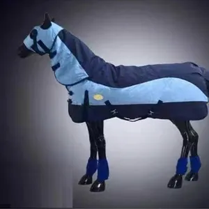 VENDITA CALDA Cavallo Equino Prodotti Traspirante Combo Stabile Cavallo Drill di Cotone Show Set Tappeto Affluenza Coperte