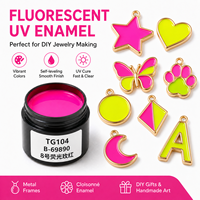 Émail fluorescent auto-nivelant UV TIMESRUI pour bijoux et cloisonné, durcissement UV, finition haute brillance pour le remplissage de cadres métalliques et l'artisanat