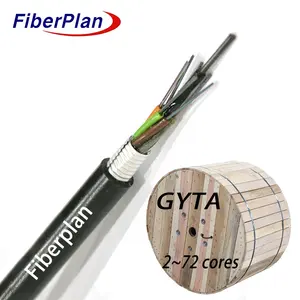 Fiberplan GYTA gits 장갑 광섬유 케이블 1 2 4 6 8 12 24 48 72 96 코어 공중 장갑 광섬유 케이블