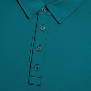 ओम पुरुषों के टर्न-डाउन कॉलर शॉर्ट आस्तीन पोलो शर्ट हाई-एंड फास्ट-ड्राई एंटीबैक्टीरियल सूरज सुरक्षा ठोस रंग गोल्फ परिधान - Product Image 4