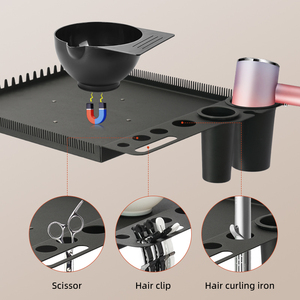 <span class=keywords><strong>Chariot</strong></span> de rangement métallique pour extensions capillaires – Nouveau <span class=keywords><strong>chariot</strong></span> de beauté pour outils d'extension de cheveux – <span class=keywords><strong>Chariot</strong></span> de salon pour usage professionnel en salon, école ou à domicile - Product Image 2