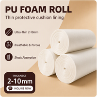 Rollo de Espuma de PU Flexible, Suave y Resistente, Aislamiento Acústico, Material en Rollo Completo para la Industria