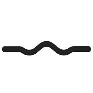 Barre de musculation XLAN 15LB/25LB, barre incurvée recouverte de silicone pour la salle de sport à domicile, musculation, entraînement physique - Product Image 3