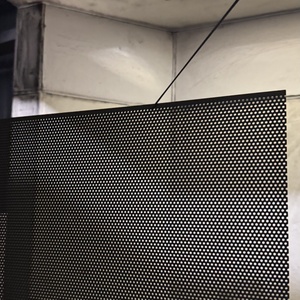 Malla Metálica Perforada de Aluminio Negra para Puerta de Seguridad con Disipación de Calor, Lámina de Malla Metálica Perforada - Product Image 3