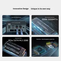 M5Plus alto rendimiento AMD Octa Core DDR4 RAM GDDR4 Video SSD DIY PC de escritorio para juegos Oficina pequeña disponible en AU y EE. UU.