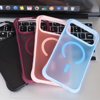 Coque de téléphone magnétique givrée effet peau ondulée 3-en-1 avec grande fenêtre pour appareil photo, antichoc, pour iPhone 18 17 Pro Max 16 Plus – Vente en gros