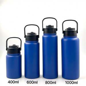 Bouteille d'eau isotherme portable en acier inoxydable de 1 L, gravée avec logo personnalisé, idéale pour les événements de course et de marche – Meilleure vente - Product Image 6