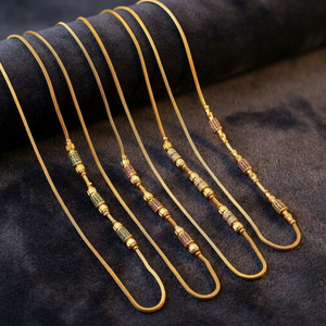 สร้อยคอทองคำแท้ 14K 18K 24K แบบไมโครน ขายส่ง, สร้อยคอแฟชั่น, สร้อยทองเหลือง, เครื่องประดับเพชร CZ ชุบทอง 24K - Product Image 5