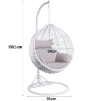 Fauteuil suspendu en rotin pour extérieur avec support, idéal pour salon, patio, balcon et jardin – Vente en gros sur mesure