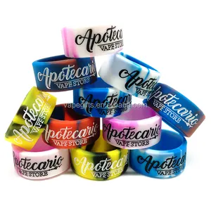 Wholesale Unisex Personalized Custom Laser Engraving Logo Multi Colors Rubber Silicone Rings