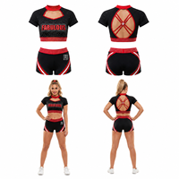 Pakaian Latihan Cheer Sublimasi Kelas Profesional untuk Tim Varsity