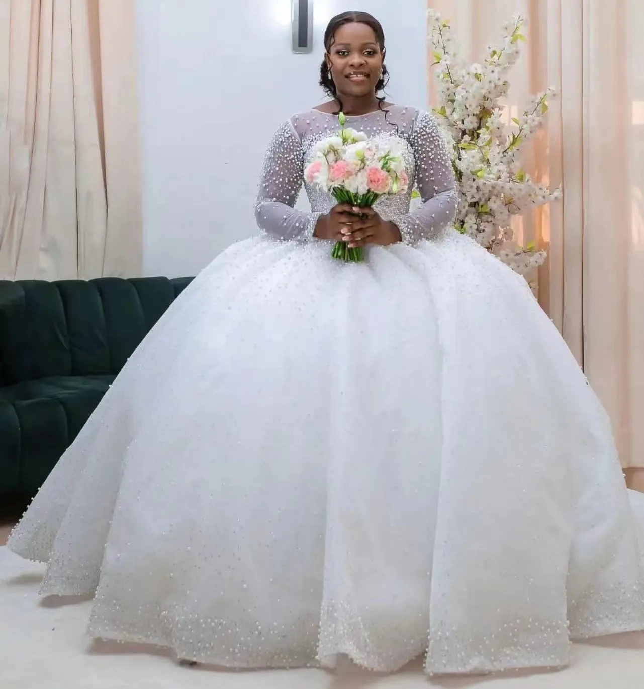 Wholesale wedding dress bridal gown White wedding dress plus ize corset wedding gowns,1 Bag