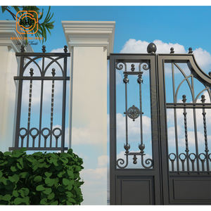 Puertas de Entrada de Hierro Forjado Sólido, Estilo Clásico Real, de Lujo, Anti-Robo, con Recubrimiento de Vinilo, para Villas y Residencias de Lujo - Product Image 3