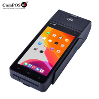 Terminal POS Móvil POS-900 con Bluetooth 4G, NFC, GMS, Android 12, Pantalla de 5.5 Pulgadas, Impresora, Escáner de Códigos QR, Caja Registradora