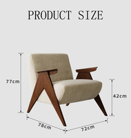 Fauteuil de salon moderne haut de gamme, écologique et durable, confortable, en bois, fauteuil paresseux, fauteuil individuel, mobilier de maison