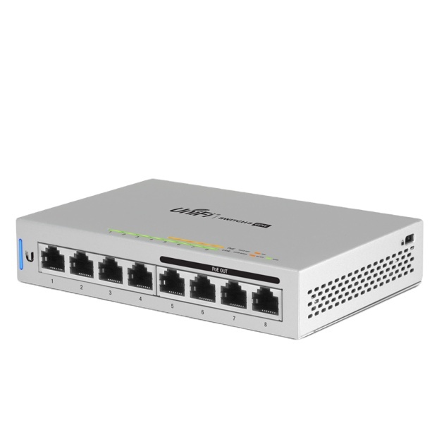 UBNT UniFi US-8-60W 8-port Network Management 802.3af 48V Gigabit Poe Switch for Entrepreneurs