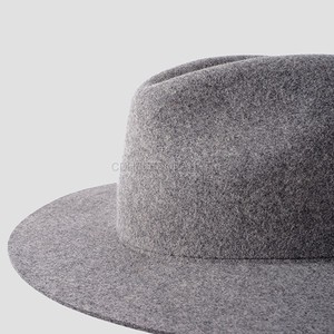 <span class=keywords><strong>100</strong></span>% <span class=keywords><strong>lana</strong></span> gris otoño Fedora sombrero bandas señoras hombres Fedora sombreros ala ancha lujo Fedora sombreros hombres - Product Image 5