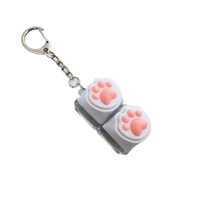 Jouet anti-stress portable en forme de patte de chat, capuchon de clavier, pendentif fidget pour taper sur le clavier