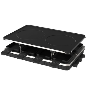 Plancha Teppanyaki Coreana Al Por Mayor Parrilla Eléctrica para BBQ con Sartenes Antiadherentes para Filete, Alitas de Pollo y Asados - Product Image 1