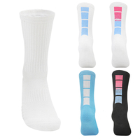 Jinhu Hommes Elite Basketball Chaussettes Qualité Antidérapant Épaissir Coton Serviette Bas Équipage Tricoté pour Sports de Plein Air Cyclisme
