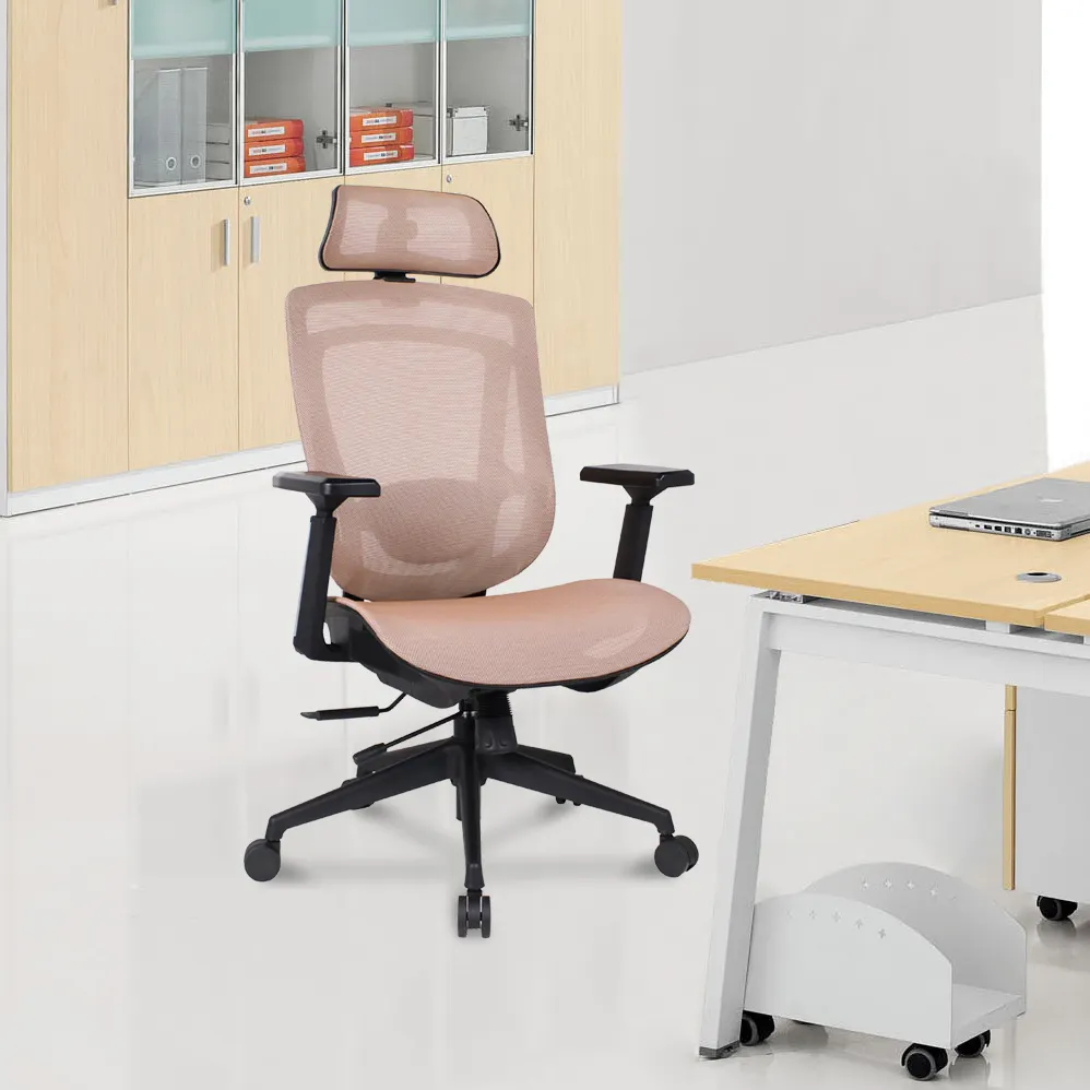High quality 360 swivel mesh office chair orange high back executive ergonomic minimalist office chair