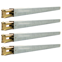 Barres de fixation de cargaison réglables en acier pour remorques fermées, camions et fourgonnettes de 92 à 103 pouces, avec rails E-Track et poutres de renforcement pour planchers.