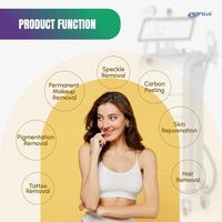 Machines de détatouage au laser Pico Beijing UNT 2 en 1 Diode laser professionnelle Diode laser haute puissance 4 vagues de glace