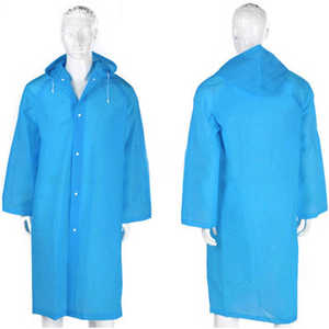 Affordable and Reusable Adult Raincoat Thickened Disposable EVA Raincoat Camping Long Body Rainproof <b>Women's</b> Raincoat - Product Image 4