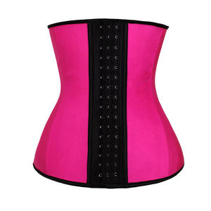 <span class=keywords><strong>Latex</strong></span> 9 acier os colombien liant Corset modélisation sangle minceur corps Shaper sueur ceinture femmes Corset taille formateur - Product Image 4