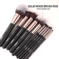 YDINI Hotsale Ensemble de 10 pinceaux de maquillage de marque avec logo personnalisé, échantillon gratuit, grand pinceau à poudre
