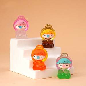 Dessin animé bulle écureuil marée jouer bibelots <span class=keywords><strong>Dimo</strong></span> mignon bureau résine artisanat lumineux bureau ornements poupées - Product Image 3
