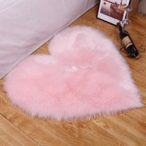 Alfombra Rosa para Niñas, Alfombra Peluda para Niños, Alfombra Suave para Sala de Estar, Decoración, Alfombra Grande y Esponjosa Roja - Product Image 2