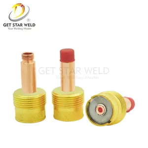 Get Star Weld tig torch consumables WP17/18/26 Large Diameter 45V0204/116/64/63/995795 gas lens collet body tig 2.4