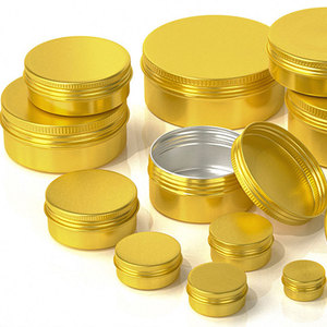 Envases Redondos de Hojalata de Aluminio a Prueba de Fugas con Tapa de Rosca para Cosméticos, Ungüentos, Bálsamos y Bálsamo Labial - Product Image 6