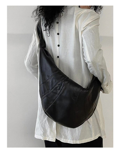 2024 New Fashion Handbags Female <b>Hobos</b> Shoulder <b>Bag</b> High Quality Soft Leather Half Moon <b>Crossbody</b> <b>Bags</b> for Women - Product Image 4