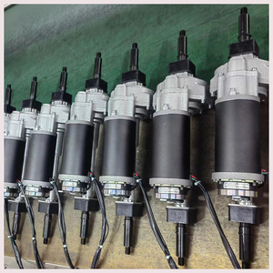 มอเตอร์เกียร์แบบแปรงถ่าน DC 24V 180W 250W เพลาเฟืองท้ายพร้อมมอเตอร์ฉุดสำหรับรถ<span class=keywords><strong>สามล้อ</strong></span>ไฟฟ้ารถเข็นสกู๊ตเตอร์เคลื่อนที่ได้ - Product Image 6