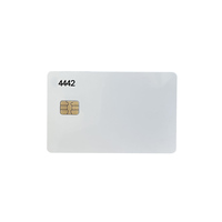 Tarjetas IC de contacto RFID personalizadas 4428 4442 Chip PVC tarjetas inteligentes en blanco al por mayor interfaz dual JAVA tarjeta con Chip en blanco con magnético