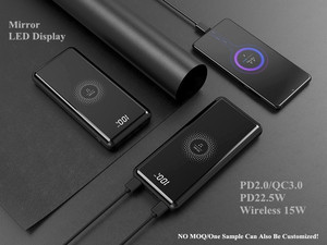Banco de Energía Electrónico Nuevo de Ali Baba 2022, Batería Externa de 10000 mAh, Cargador Inalámbrico, Pantalla LED, Powerbank - Product Image 5