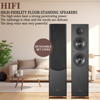 Enceinte colonne haut de gamme Niveau 2.0 pour salon, trois voies, passive, Hi-Fi, sur pied, en bois, pour système stéréo domestique