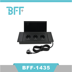 High Quality Conference Table German <strong>Power</strong> Socket USB <strong>Embedded</strong> Aluminum Flip up Desktop Outlet - Product Image 2