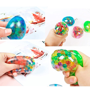 Easter Egg <b>Squeeze</b> Beads Stress <b>Ball</b> 5x7cm TPR Decompression Toy For Kids Unisex Fidget Toy - Product Image 3