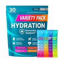 WELLBODY Poudre d'hydratation électrolytique sans sucre, boisson énergétique pré-entraînement vitaminée pour la nutrition sportive