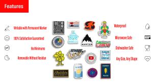 Die Cut Vinyl Sticker Decorative Waterproof Vinyl <b>Decals</b> - Product Image 4