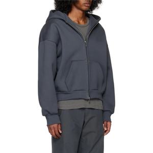 Sweat à capuche zippé pour homme Topshow, durable, personnalisé, 100% coton, 400 g/m², écologique, surdimensionné, en molleton français, 400 g/m² - Product Image 4