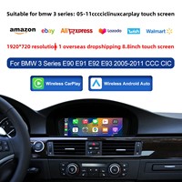 Écran Linux haute définition de 8,8 pouces compatible avec CarPlay sans fil pour les systèmes BMW Série 3 CCC/CIC (2005-2011)