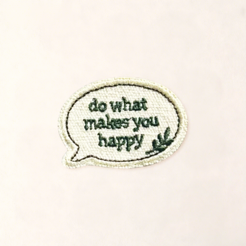 Cream Green Aesthetic Wildflower Garden Embroidered Iron on Patches ...