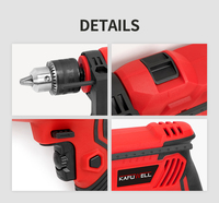 KAFUWELL PA5347 Ensemble de perceuse à percussion électrique professionnelle industrielle de type pistolet 650w Perceuses à main multifonctionnelles avec impact