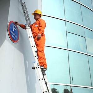 En131, venta al por mayor, <span class=keywords><strong>Escalera</strong></span> telescópica personalizada, <span class=keywords><strong>escalera</strong></span> telescópica <span class=keywords><strong>de</strong></span> <span class=keywords><strong>aluminio</strong></span> <span class=keywords><strong>de</strong></span> 424cm, <span class=keywords><strong>3</strong></span>*7 escalones - Product Image 2