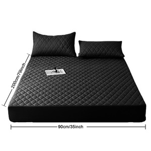 Protège-<span class=keywords><strong>matelas</strong></span> matelassé en fibres synthétiques imperméable, antidérapant tout autour, pour le commerce transfrontalier - Product Image 3